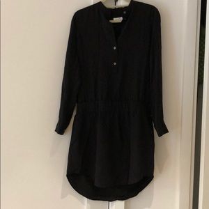 BRAND NEW Equipment silk black long sleeve dress